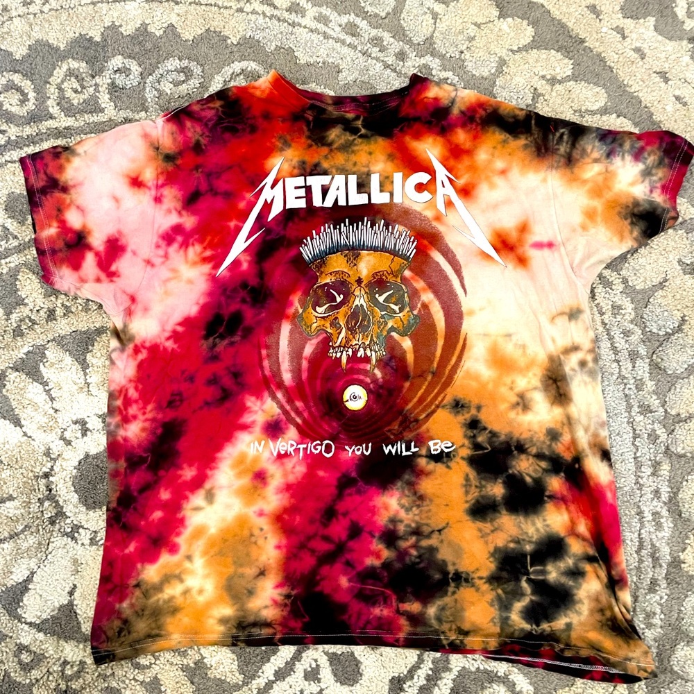 RARE Metallica Tie Dye Band Shirt